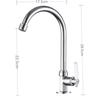 LANGZHIWEN All-Copper Kitchen Single Cold Swivel Faucet