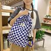 Schoolbags For Females Middle High School Students Ins Style Girls' Backpacks  Girls' Checkerboard Backpacks Five Colors Optional