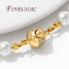 18K Gold Plated Round Ball Clasp For Jewellery,Fasteners For Bracelets,DIY Jewelry Making Supplies,Necklace Clasps Connectors