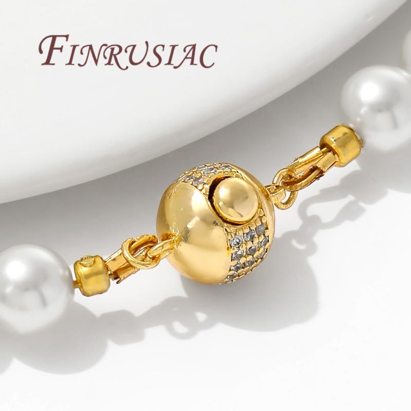 18K Gold Plated Round Ball Clasp For Jewellery,Fasteners For Bracelets,DIY Jewelry Making Supplies,Necklace Clasps Connectors