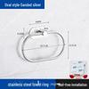 304 Stainless Steel Wall-Mounted Towel Ring for Bathroom, Kitchen, and Hotel Use