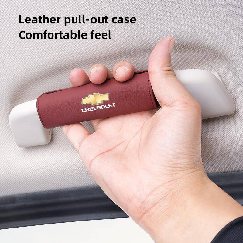 Car Interior Ceiling Handle Protective Cover For Chevrolet Spark Captiva Cruze Tracker Orlando Suede Pull Gloves Accessories