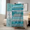 1pc for Granddaughter's Growth Confession Blanket, Eternal Love, Soft and Comfortable Flannel Blanket, Sofa Decoration