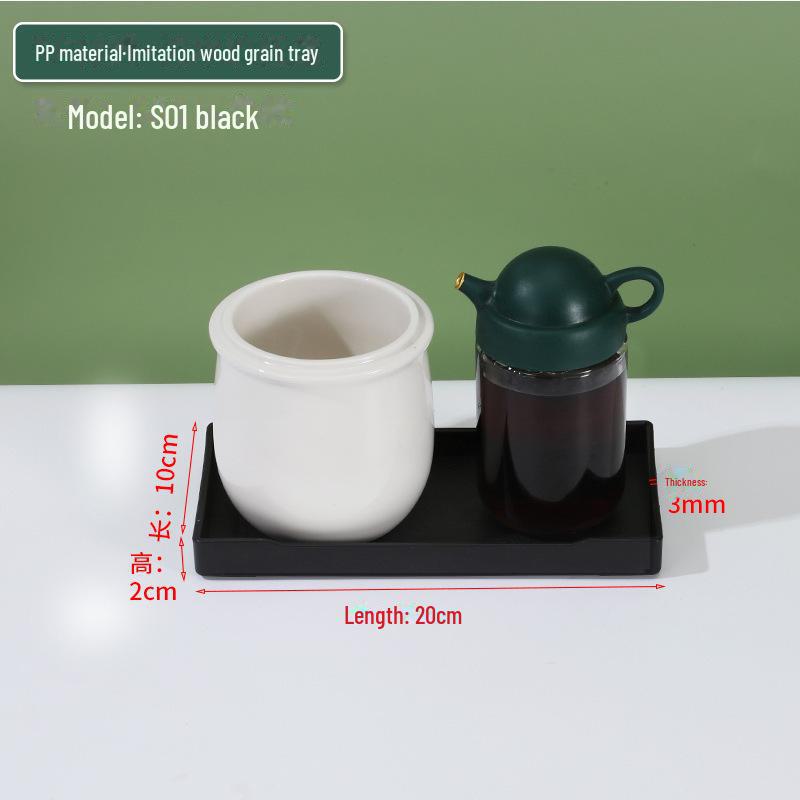 

Прямоугольный поднос для отеля: Пластиковая тарелка, место для хранения стаканов с водой для ванной комнаты или ресторана.