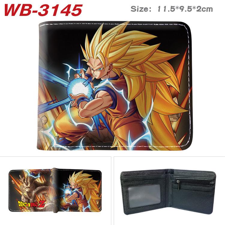 Portfel zapinany na zamek Dragon Ball Z z nadrukiem anime, krótki uchwyt na karty, kolorowa, przenośna portmonetka dla studentów, mężczyzn, kobiet 1 szt.