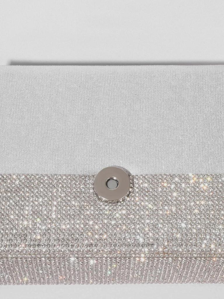 2024 Luxurious Rhinestone Bow Evening Bag - European & American Bridal Clutch