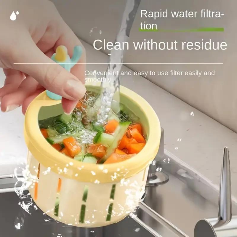 

Фильтр для кухонной мойки в форме кактуса — креативная корзина для слива, предотвращающая засоры и появление запахов, хромированная отделка жёлтый