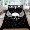 Skull Style Bedding Sets 3D Home Bedclothes Breathable Pillowcase Polyester Teen Children Highend Duvet Cover