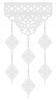 K18 Modern Curtain Lambrequin with Openwork Pendants OZDOB Window Decoration
