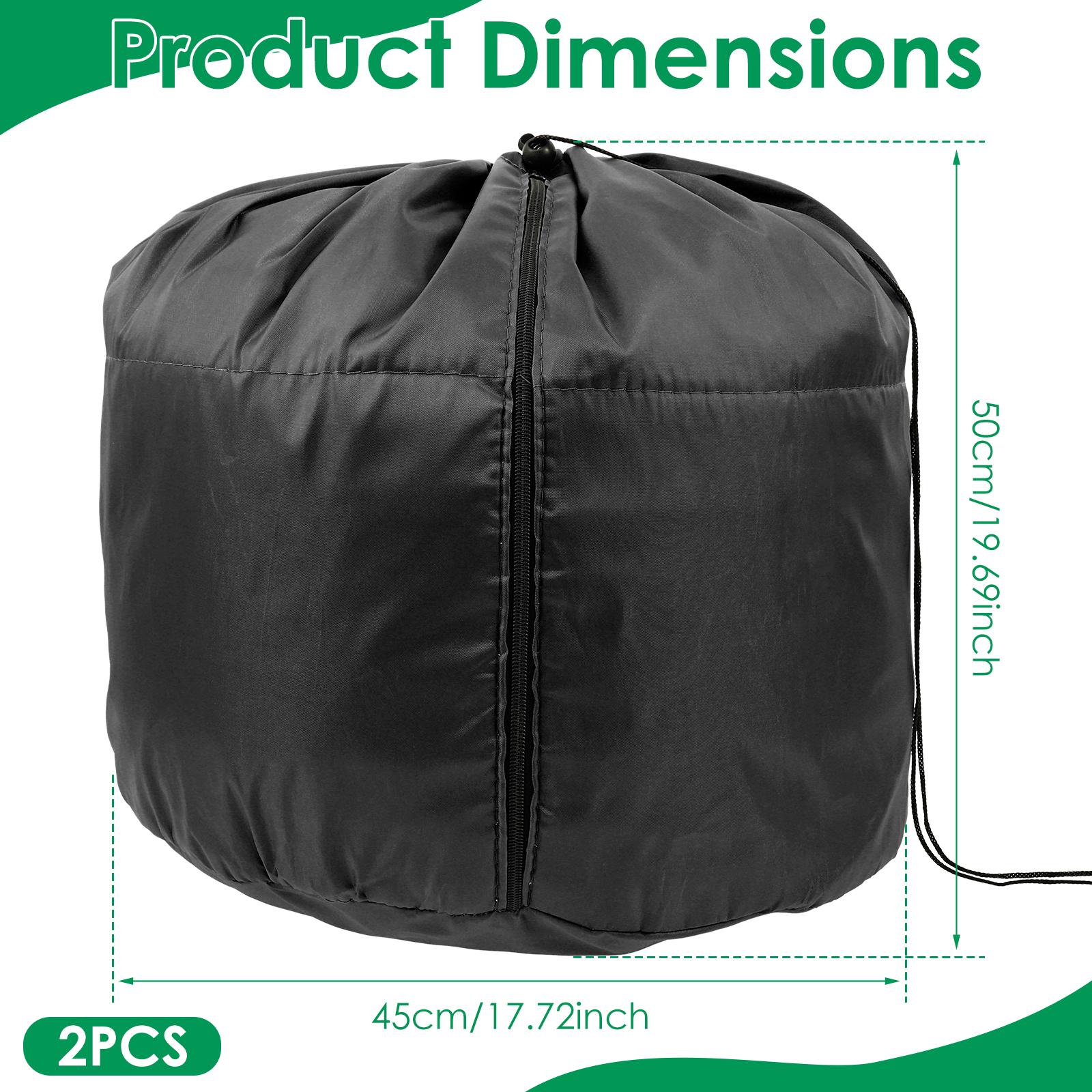 

2 шт. Зимний чехол для цветочного горшка 45x50 см Садовый чехол для изоляции растений Защитный чехол от заморозков для горшечных растений Садовые аксессуары