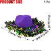 Western Hat with Purple Gold Trim for Costume Party