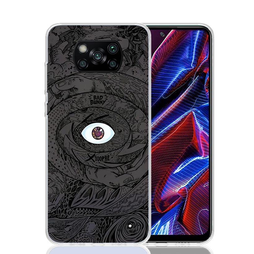 Bad Bunny X100pre Phone Case For Xiaomi Poco X7 X6 X5 Pro F7 Ultra Redmi 15C 15 13 13C 12 12C 10 10A 10C 9 9A 9C 9T Cover Poco X