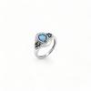 Statement Garnet Ring, 925 Sterling Silver, Christmas Gift