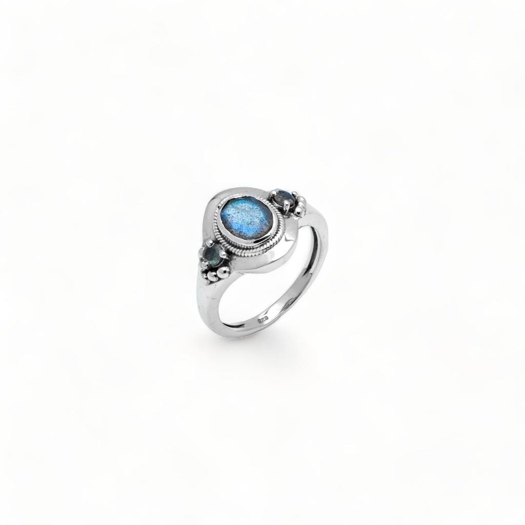 Statement Garnet Ring, 925 Sterling Silver, Christmas Gift
