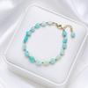 3*5mm Bracelet Natural Stone Luxury Quality Jewelry for Women  Tourmaline Bts Handmade Baroque  Party /Wedding Luxury Gift Set