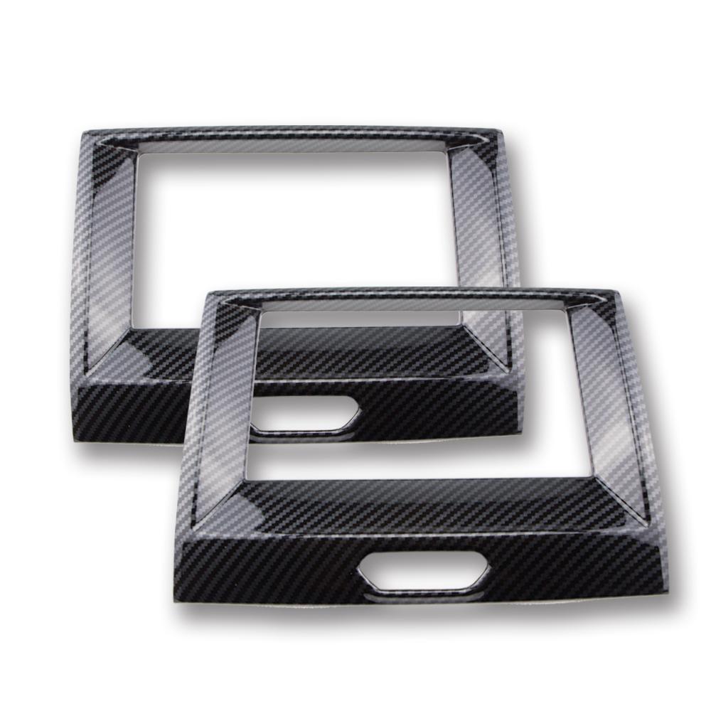 Imitation Carbon Fiber Car Center Navigation Panel Frame Cover for Ford Ranger Everest Endeavour 2015-2020 Accessory