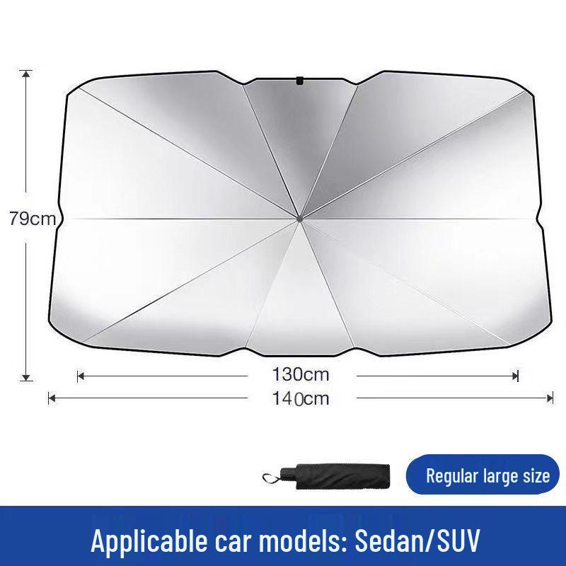

Retractable UV-Blocking Windshield Sunshade Car Umbrella