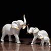 Modern Light Luxury Elephant Ornament - Resin Handicraft for Office, Living Room, or TV Cabinet Decoration
