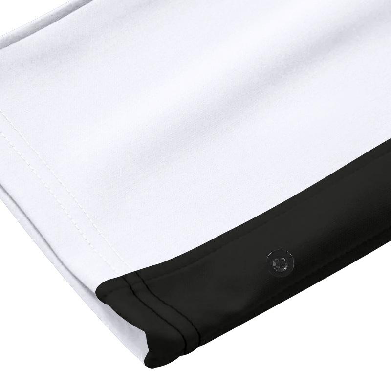 Fashion Casual Sports Men's Autumn Loose Spelling Stripe Straight Wide-leg Trousers