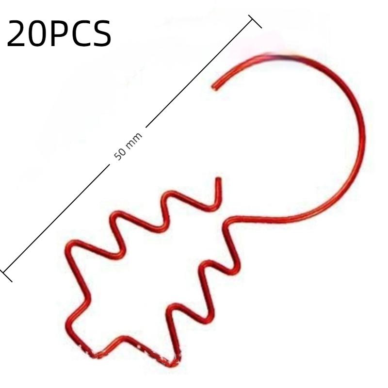 12/20Pcs/Set Party Supplies Christmas Decoration Hanger Hooks Xmas Tree Hook S Shaped Metal Hook