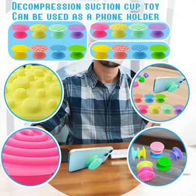 Silikonová senzorická dekompresní hračka přísavka držák na telefon