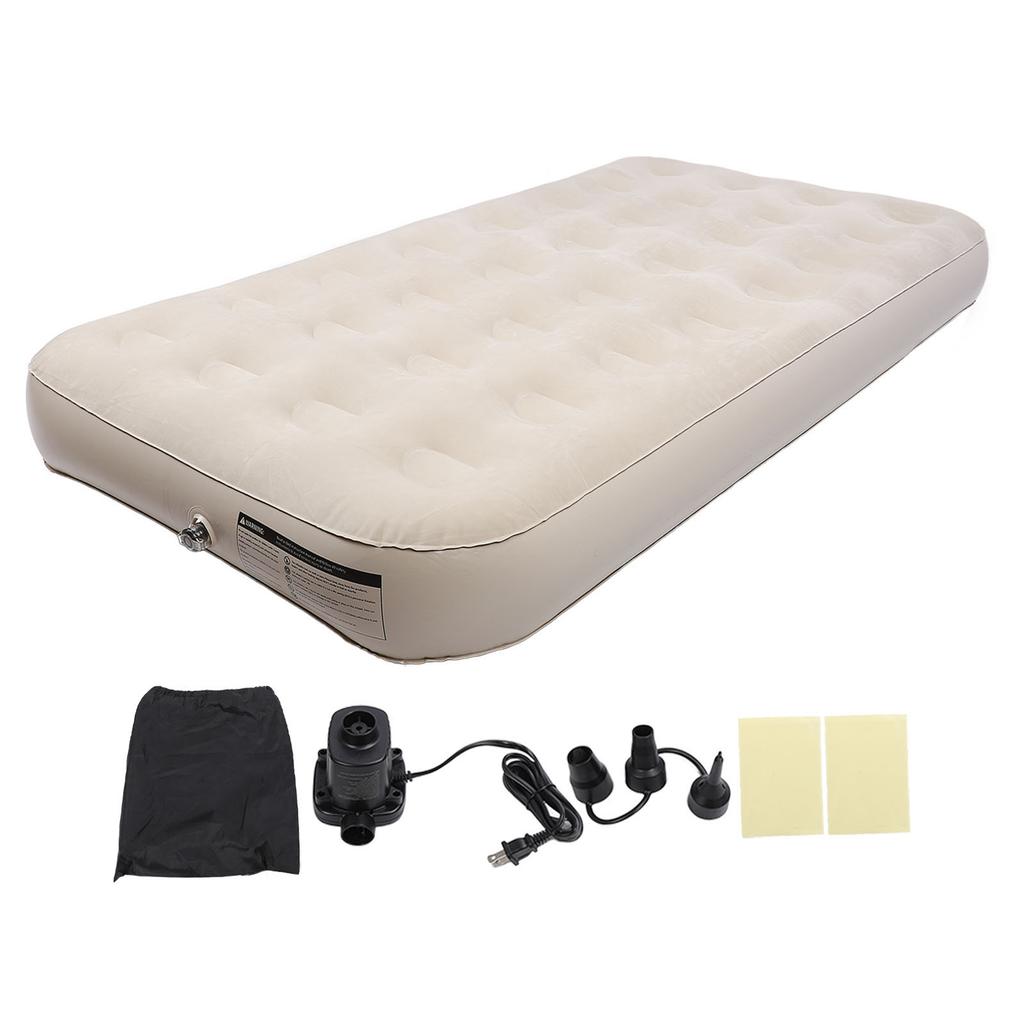 Inflatable Mattress with Electric Pump Blow Up 550lb Weight Capacity Portable for Guest Outdoor