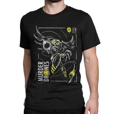 Camiseta Designación N Drones Asesinos para Hombre Mujer Juego Tops Algodón Puro Camisetas Divertidas de Manga Corta Cuello Redondo Camisetas Estampadas Camisas