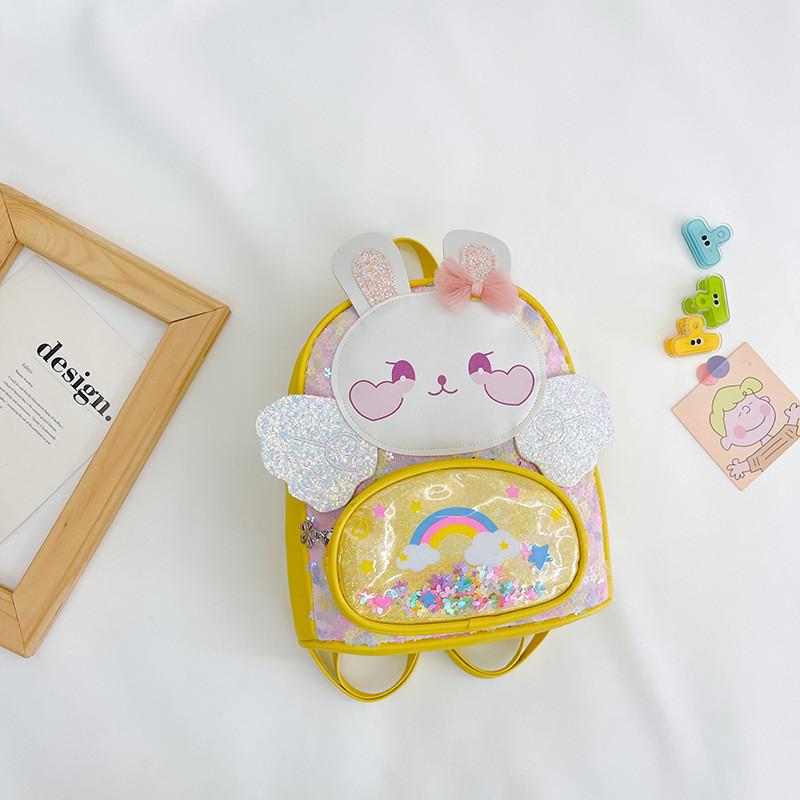 Adorable Korean Style Children Backpack With Cute Bunny Design For Boys And Girls