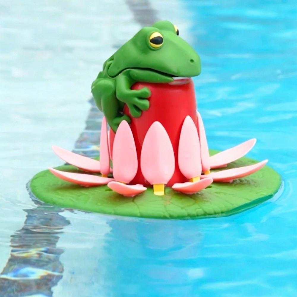 Wiederverwendbarer beweglicher Mund Frosch Glasdeckel 3D-Druck Getränkedosen Deckel Frosch Dosen Abdeckung Trinkzubehör