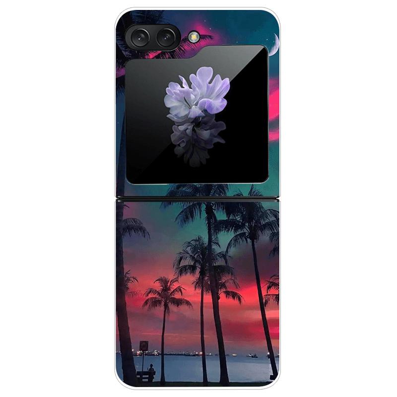 For Samsung Z Flip7 Hard Case ZFlip7 5G Transparent PC Phone Cases For Galaxy Z Flip 7 Fashion Cartoon Clear Protective Fundas