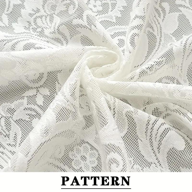 1Pc New Style French Peony Lace Tablecloth, Suitable For Parties, Dining Table And Home Decoration
