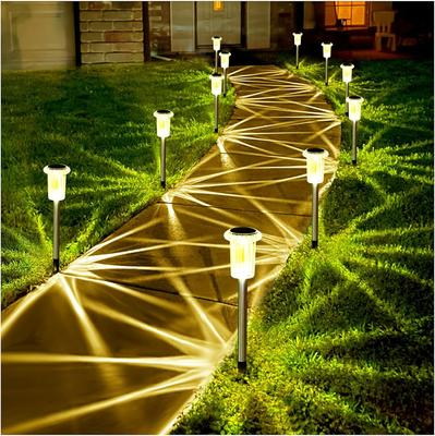 Solar Outdoor Lights Garden Lamp Solar Powered Waterproof Landscape Path Outdoor for Yard Backyard Lawn Patio Decorative