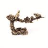 1 Stück Pflaumenbaum Glückliche Elster Vogel Miniatur Ornamente Antikes Messing Kuckuck Figur Teetisch Dekorationen Schreibtischdeko Handwerk