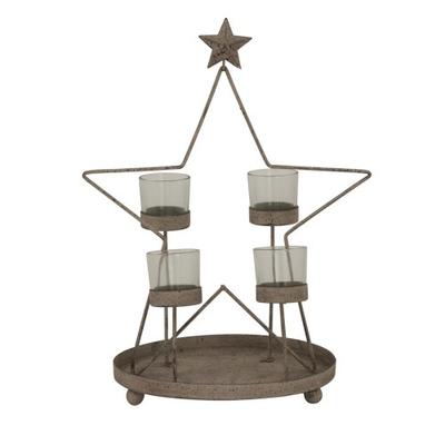 Outline Star Candle Holder