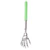 Extendable Back Scratcher with Stainless Steel Skeleton Hand Head Retractable Itch Relief Tool for Hard to Reach Areas