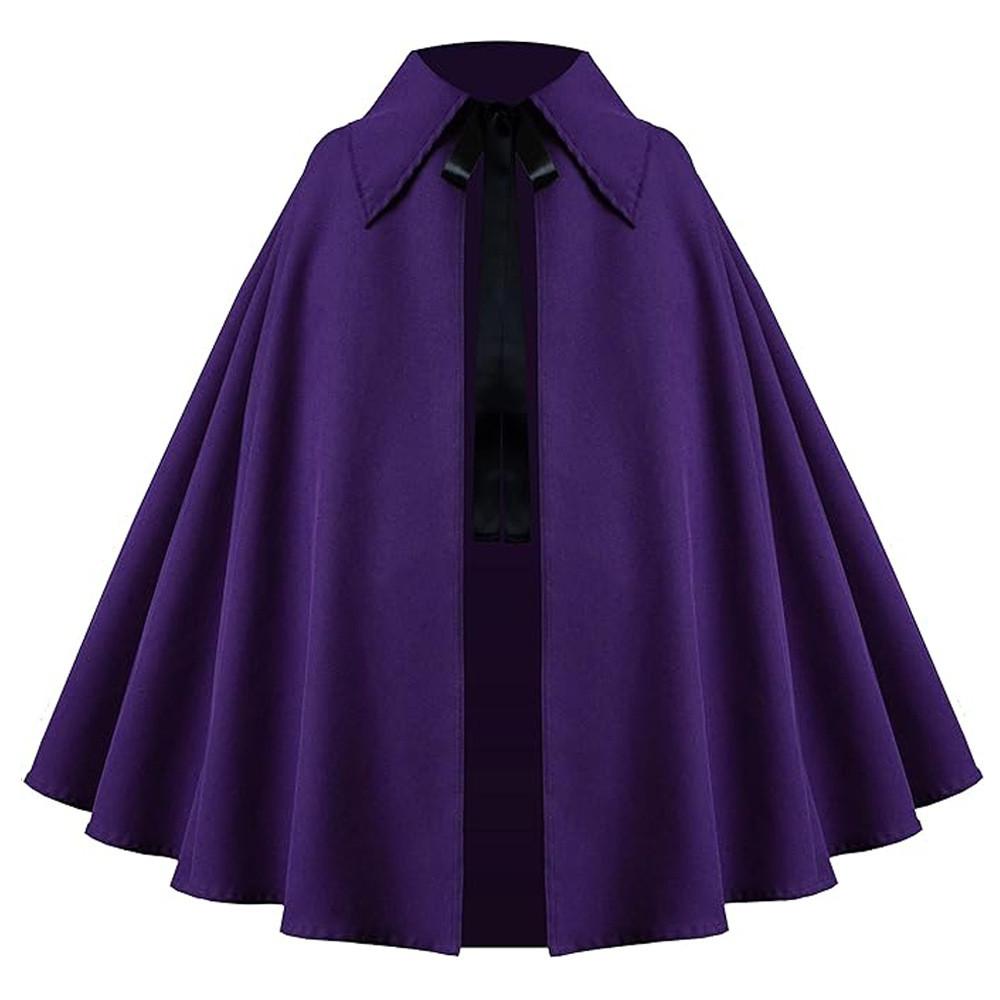 Gothic Costume Cloak With Polyester Fabric For Themed Events And Cosplay Fans