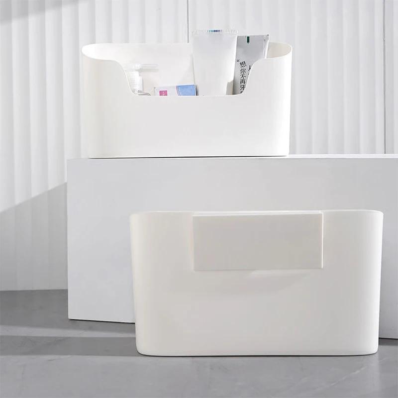 Kitchen Wall-mounted Adhesive Storage Rack Multifunctional Cabinet Door Storage Box Under Sink Drawer Shelf Bathroom Organizer