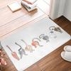 Cat, Katzen, Banderole Non-slip Doormat Floor Mat Absorbent Mat Carpet Rug for Kitchen Entrance Home Bedroom Footpad Mats