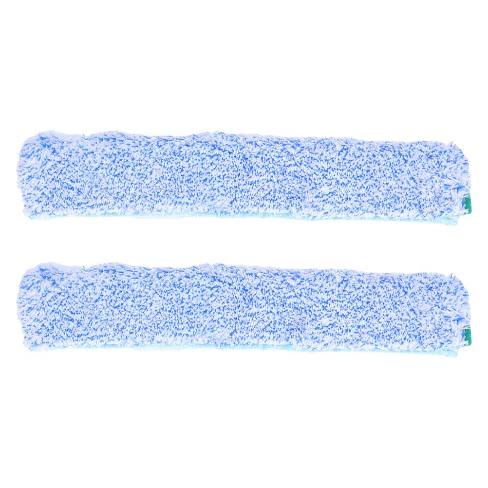 

2pcs Microfiber Squeegee Refill Sleeves Cleaning Pads Window Glass Cleaning Cloth Mat Replacement Reusable Glass Windows Mirrors