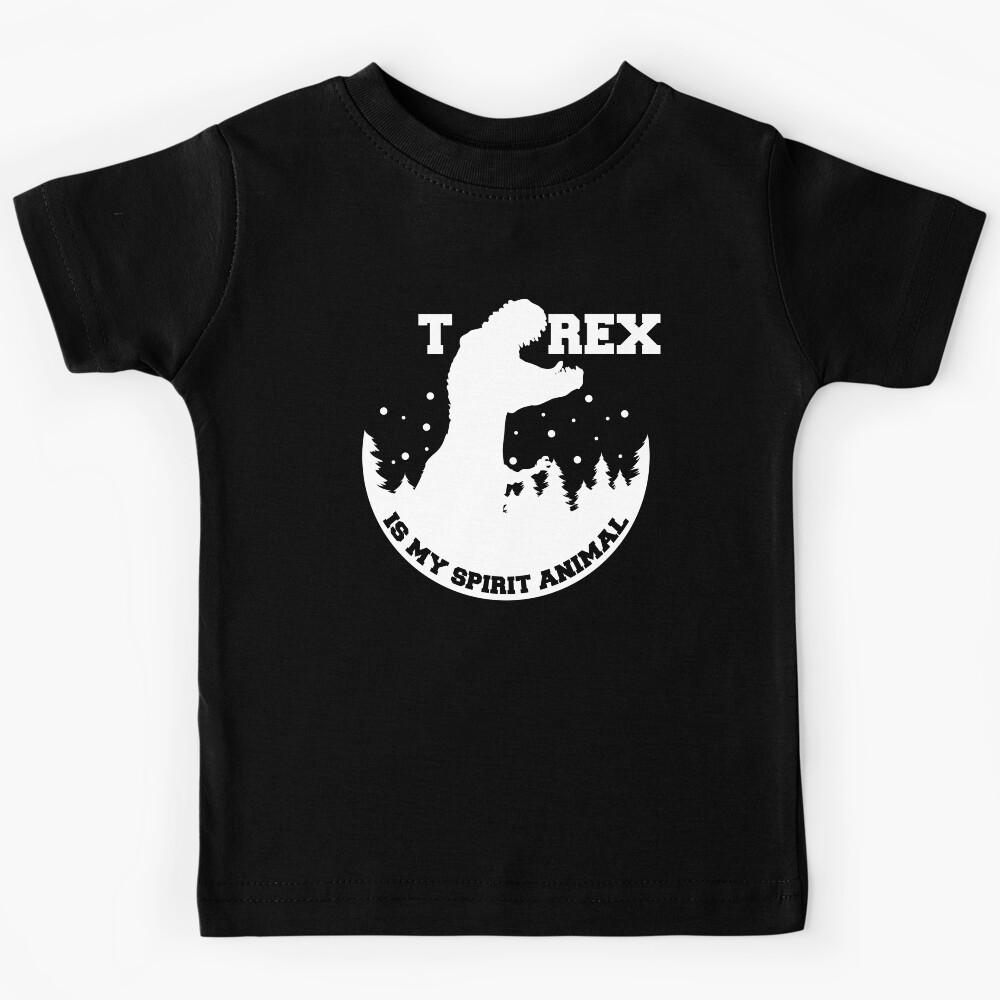 FUNNY CHRISTMAS T-REX IS MY SPIRIT ANIMAL Kids T-Shirt 130