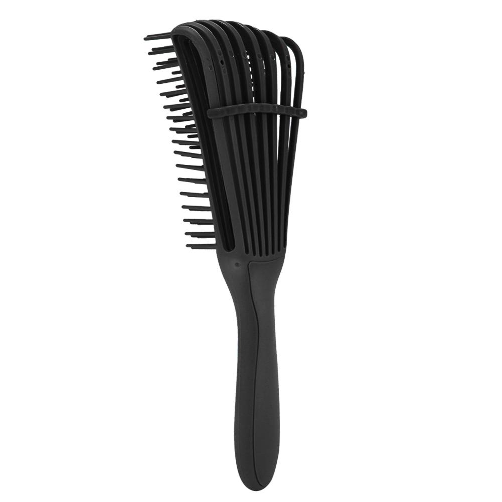 

Антистатическая парикмахерская расческа для массажа волос Профессиональные парикмахерские расчески в форме осьминога(черный чёрный