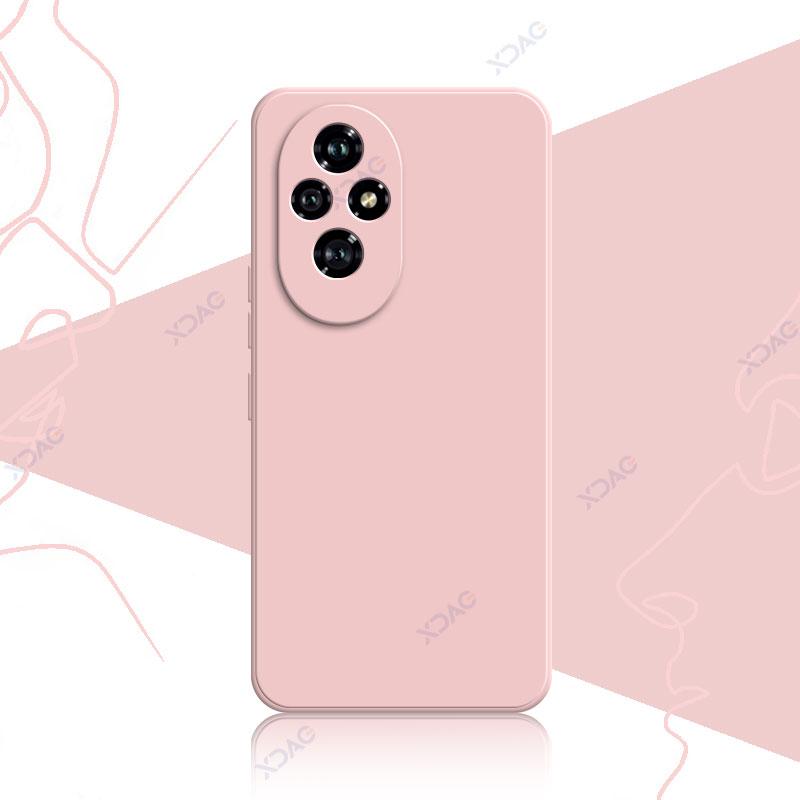 Mobile Phone Case for Honor 200 Pro Honor200 200Pro 5G 360 Soft Luxury Square Liquid Silicone Back Cover Waterproof Bag