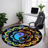 1pc Yin Yang Symbol Chair Carpet for Office, Non-slip, Soft and Durable Leisure Rug, Perfect for Office, Living Room Yy251103098