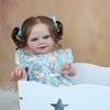 BZDOLL 50CM 3D Skin Tone Visible Veins Soft Silicone Reborn Baby Doll Toy For Girl Cloth Body Smiling Bebe Boneca Lifelike Play House