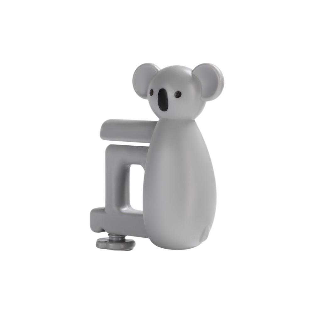 

Portable Desk Side Hanging Bag Hook Multifunctional Cartoon Animal Table Bag Holder Durable Adjustable Handbag Hook Holder сірий
