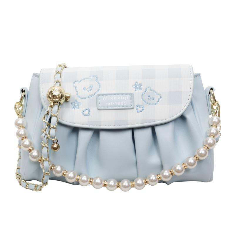 Niche Bag Women's New Summer Fashion Versatile Chain Shoulder Messenger Bag Pleated Bag