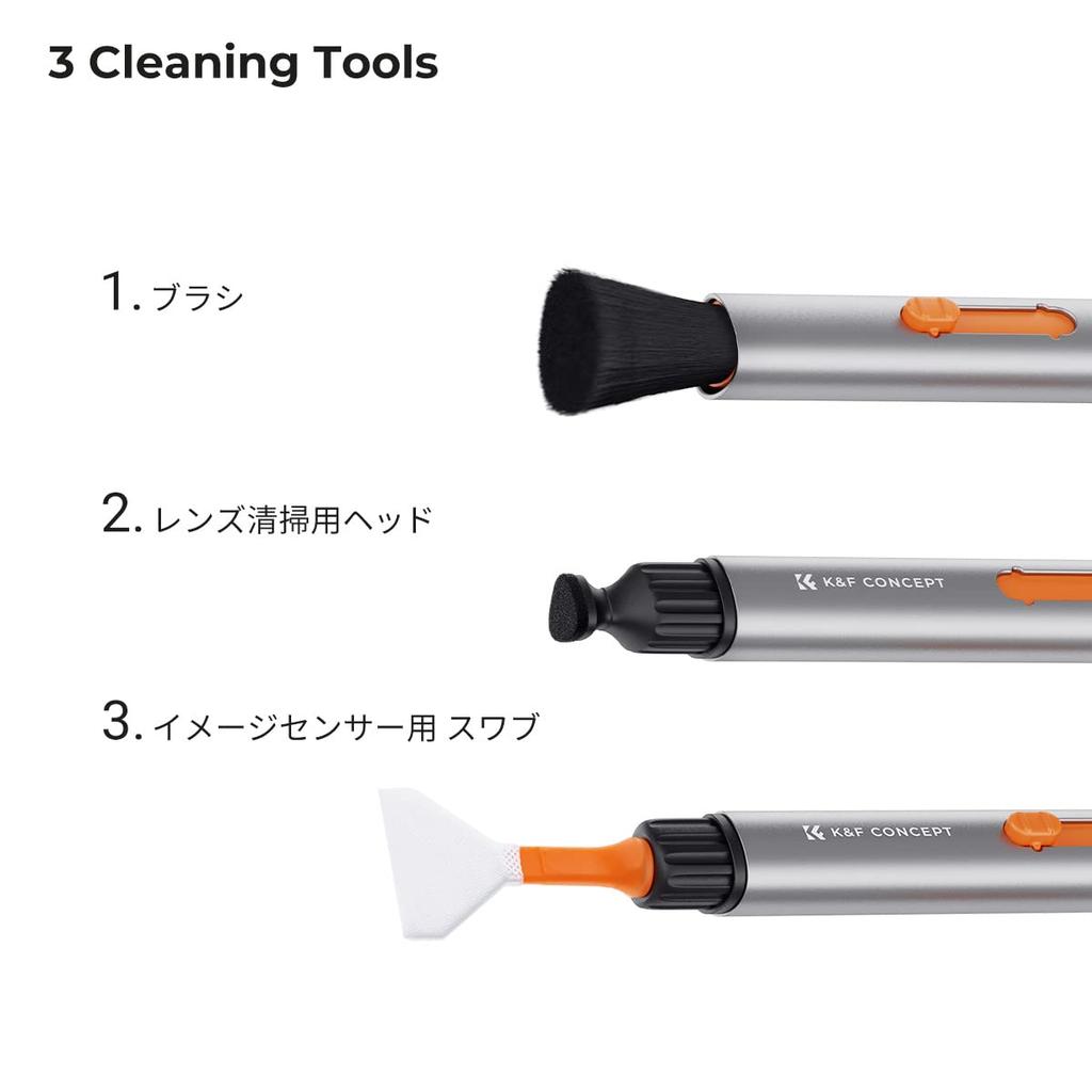 Concept Cleaning Pen Sensor Versatile Switch Series Swab for Glasses Soft Brush Included K&F Multi-Function (Includes Full-Size Swab) Cameras, Lenses,
