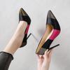 Modne modne paski w stylu wysokich obcasów 2024 Nowe cienkie wysokie obcasy bankietowe spiczaste płytkie usta kolorowe damskie buty Zapatos Mujer