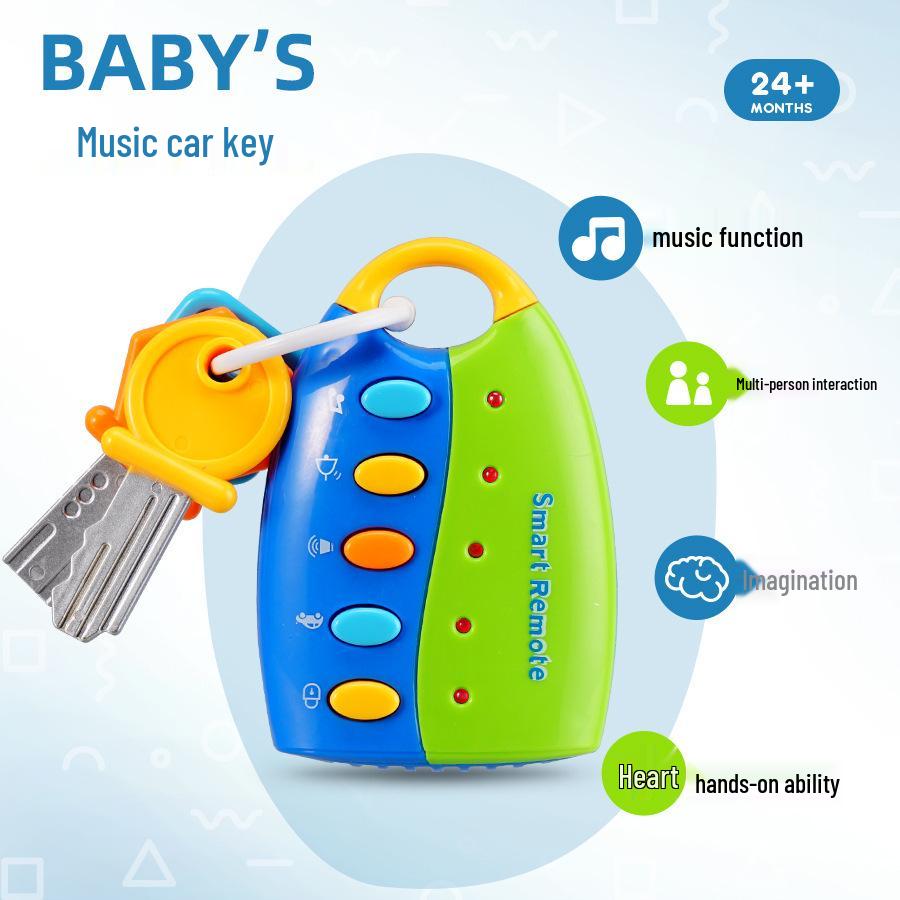 Infant Educational Toy Car Keys with Lights & Music