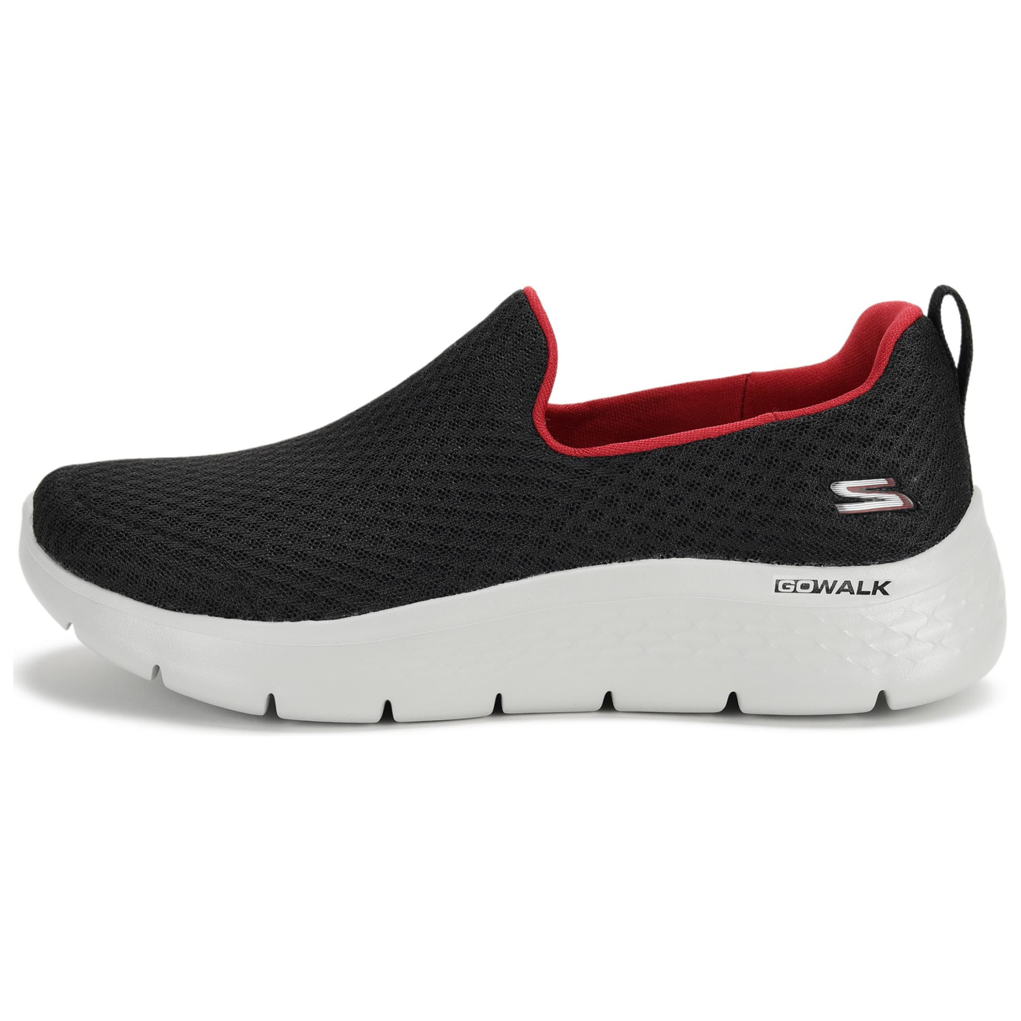 Skechers Go Walk Flex Comfortable Versatile Shock Absorbing Durable Low Top Casual Shoes Men sneakers Black Red 216489-BKRD 41